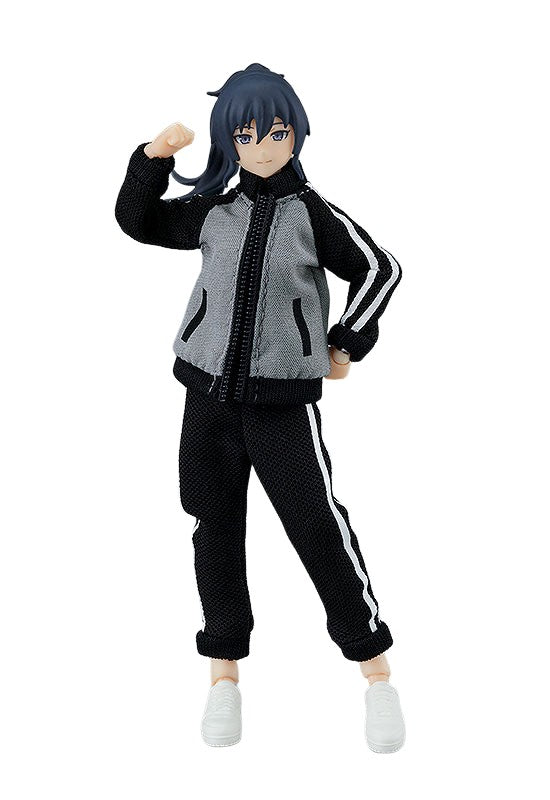 Original - Figma  (#601) - figma Styles - Makoto - with Tracksuit + Tracksuit Skirt Outfit (Max Factory)