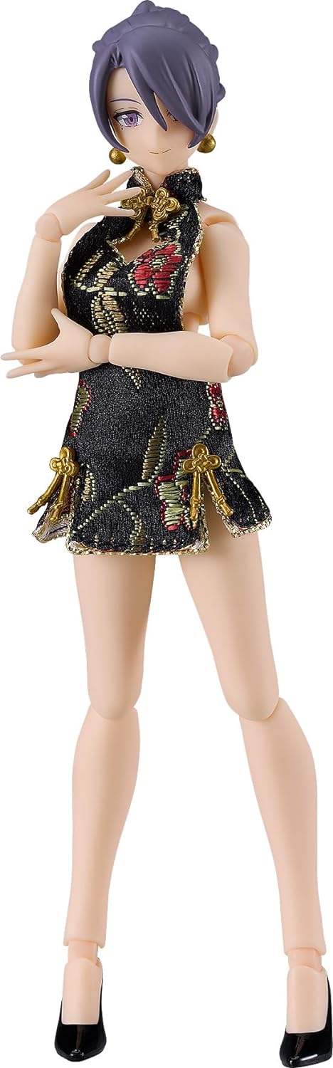 Original - Figma  (#569c) - figma Styles - Mika - Mini Skirt Chinese Dress Outfit, Black (Max Factory)