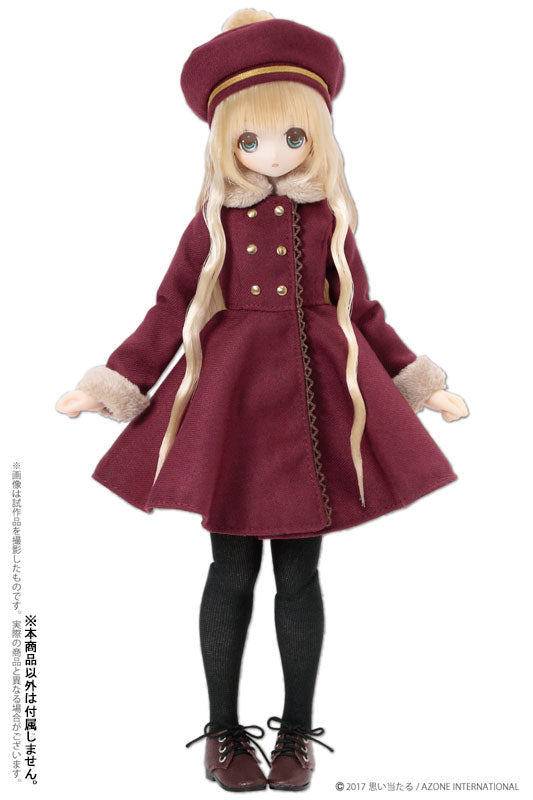 Pure Neemo Wear - PNS Classical Dress Coat Set / Bordeaux (DOLL ACCESSORY) - Image 2