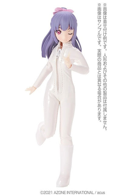 Picco Neemo Wear 1/12 Cat Suit Enamel White (DOLL ACCESSORY)